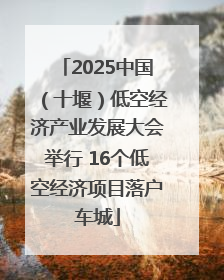 2025中国（十堰）低空经济产业发展大会举行 16个低空经济项目落户车城