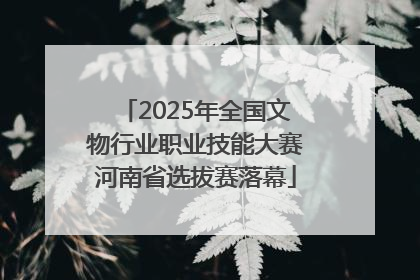 2025年全国文物行业职业技能大赛河南省选拔赛落幕
