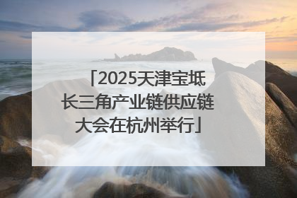 2025天津宝坻长三角产业链供应链大会在杭州举行