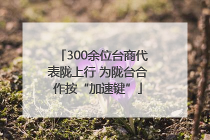 300余位台商代表陇上行 为陇台合作按“加速键”