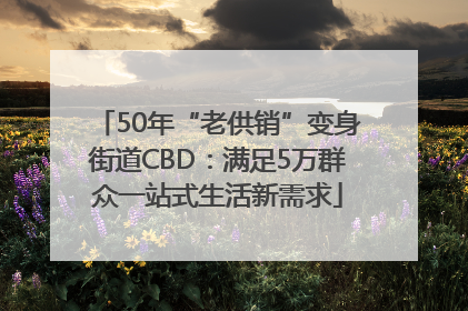 50年“老供销”变身街道CBD：满足5万群众一站式生活新需求